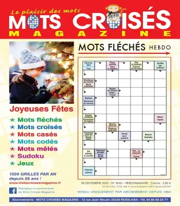 Mots Croisés Magazine N°3043 Du 29 Décembre 2022 [Magazines]