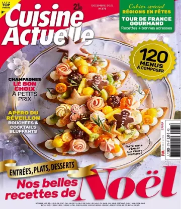 Cuisine Actuelle N°371 – Décembre 2021 [Magazines]