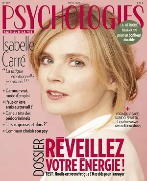 Psychologies Magazine N°407 – Mars 2020 [Magazines]