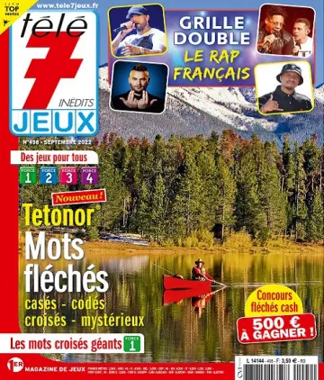 Télé 7 Jeux Inédits N°498 – Septembre 2022 [Magazines]