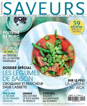 Saveurs N°255 – Mai 2019 [Magazines]