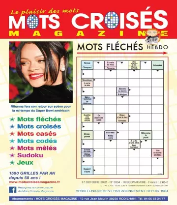 Mots Croisés Magazine N°3034 Du 27 Octobre 2022 [Magazines]