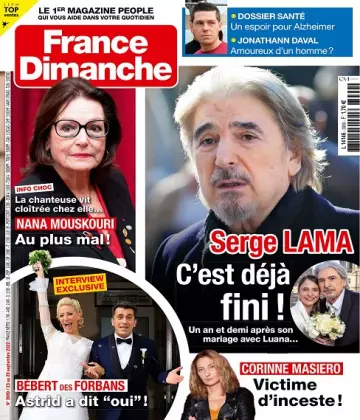 France Dimanche N°3969 Du 23 au 29 Septembre 2022 [Magazines]