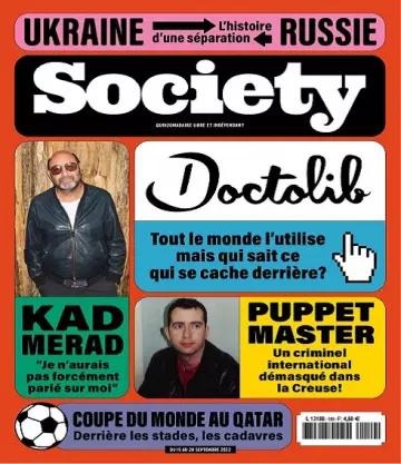 Society N°189 Du 15 au 28 Septembre 2022 [Magazines]