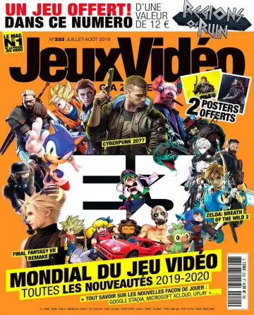 Jeux Vidéo Magazine N°222 – Juillet-Août 2019 [Magazines]