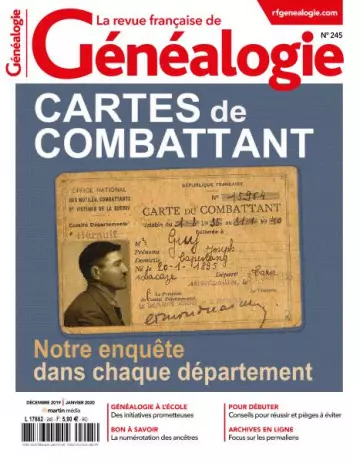 La Revue Française de Généalogie - Décembre 2019 - Janvier 2020 [Magazines]