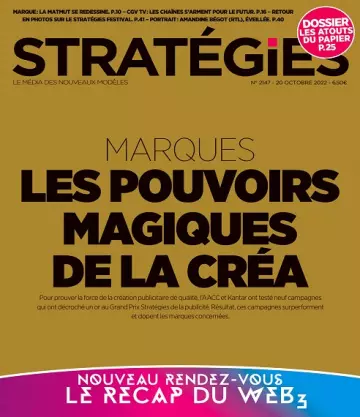 Stratégies N°2147 Du 20 Octobre 2022  [Magazines]