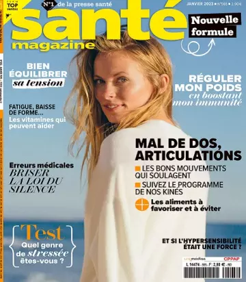 Santé Magazine N°565 – Janvier 2023 [Magazines]
